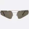 Accessori Da Indossare>RICK OWENS occhiale da sole Prong in metallo Bianco