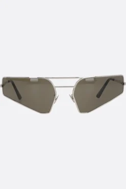 Accessori Da Indossare>RICK OWENS occhiale da sole Prong in metallo Bianco