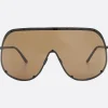 Accessori Da Indossare>RICK OWENS occhiale da sole Shield in metallo Multicolor