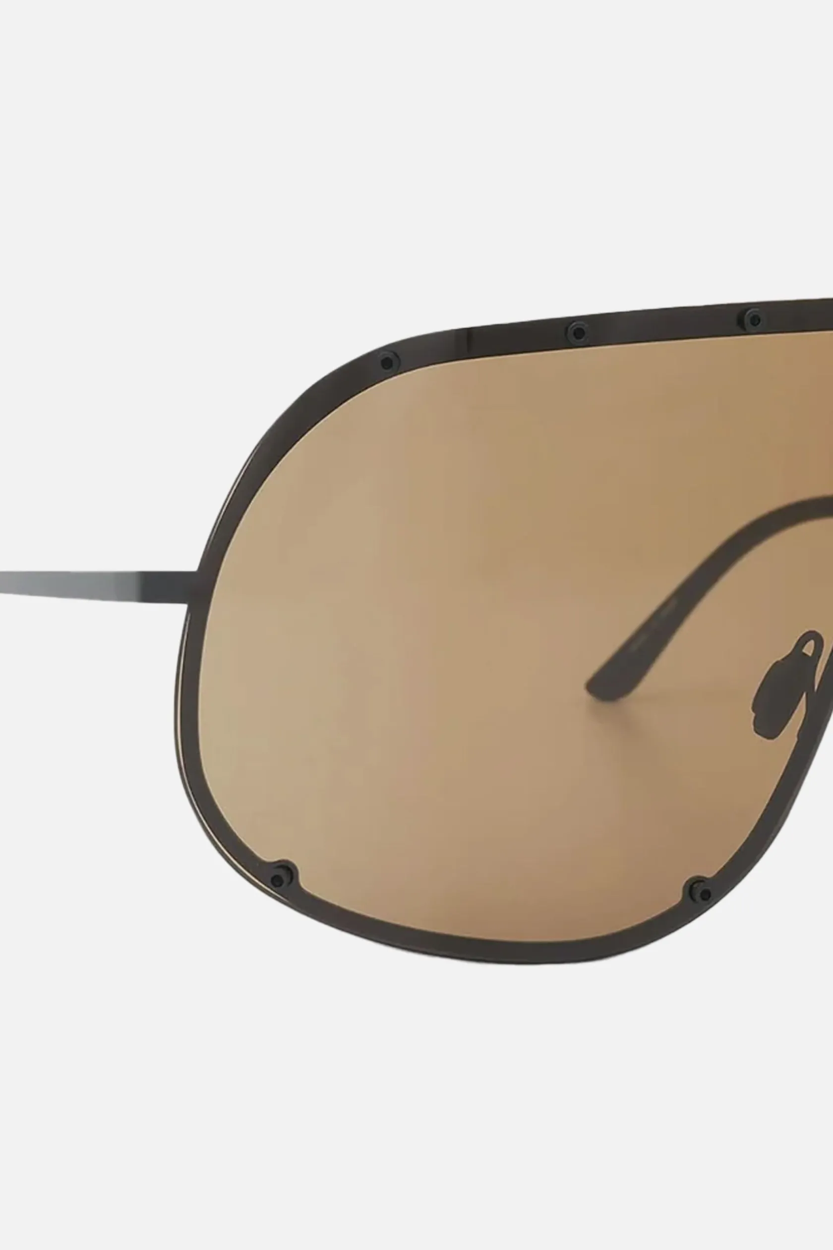 Accessori Da Indossare>RICK OWENS occhiale da sole Shield in metallo Multicolor