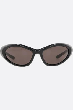 Accessori Da Indossare>BALENCIAGA occhiale da sole Sporty B Round in acetato Nero