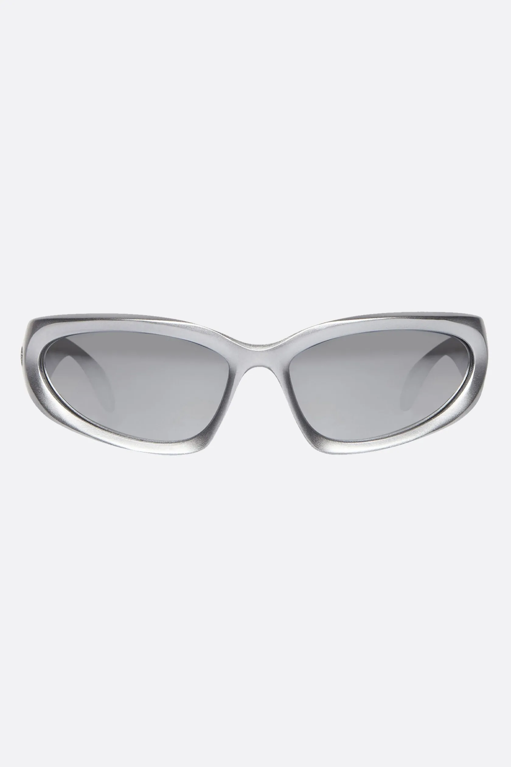 Accessori Da Indossare>BALENCIAGA occhiale da sole Swift Oval in nylon iniettato bio Argento