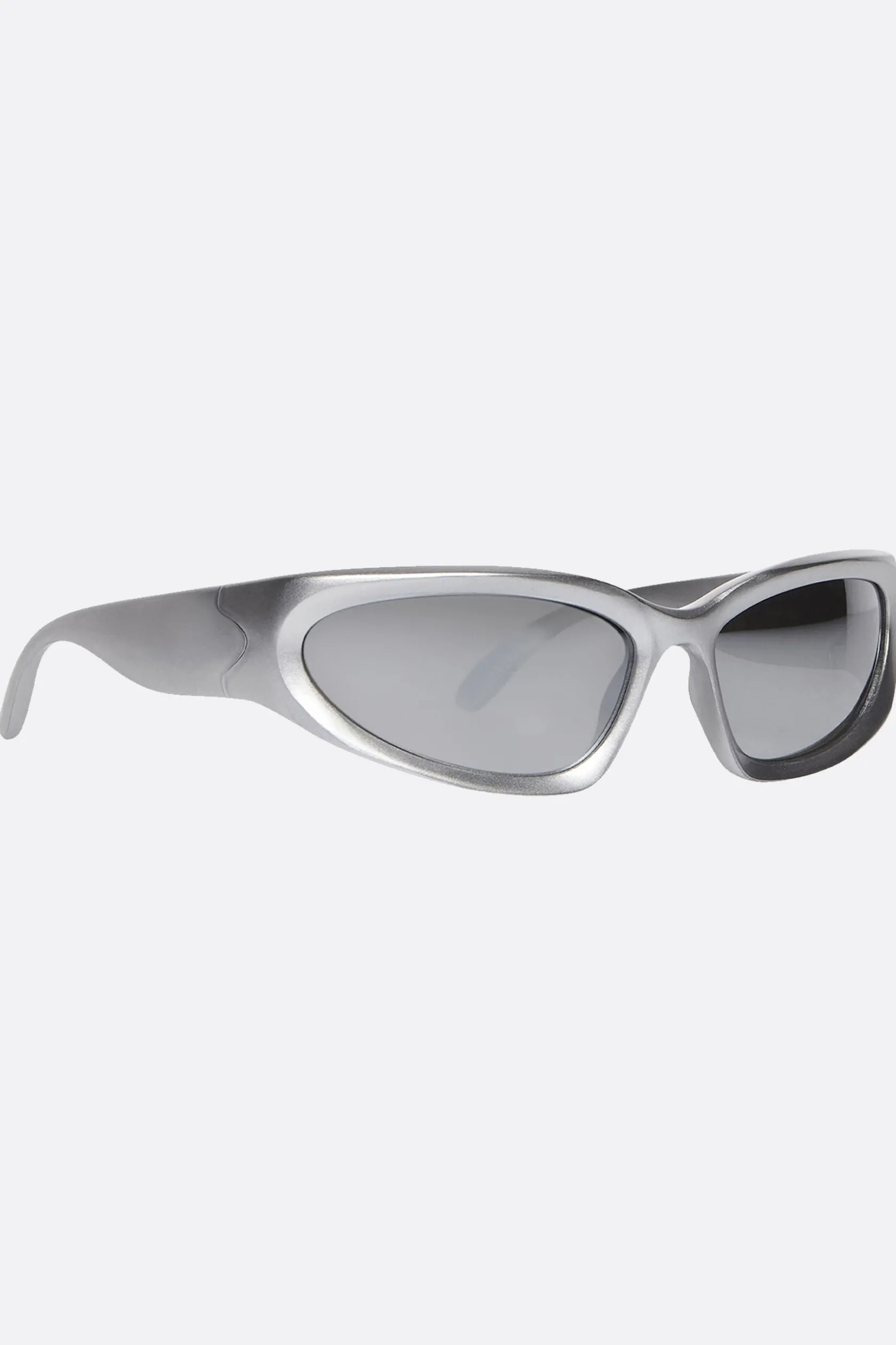 Accessori Da Indossare>BALENCIAGA occhiale da sole Swift Oval in nylon iniettato bio Argento