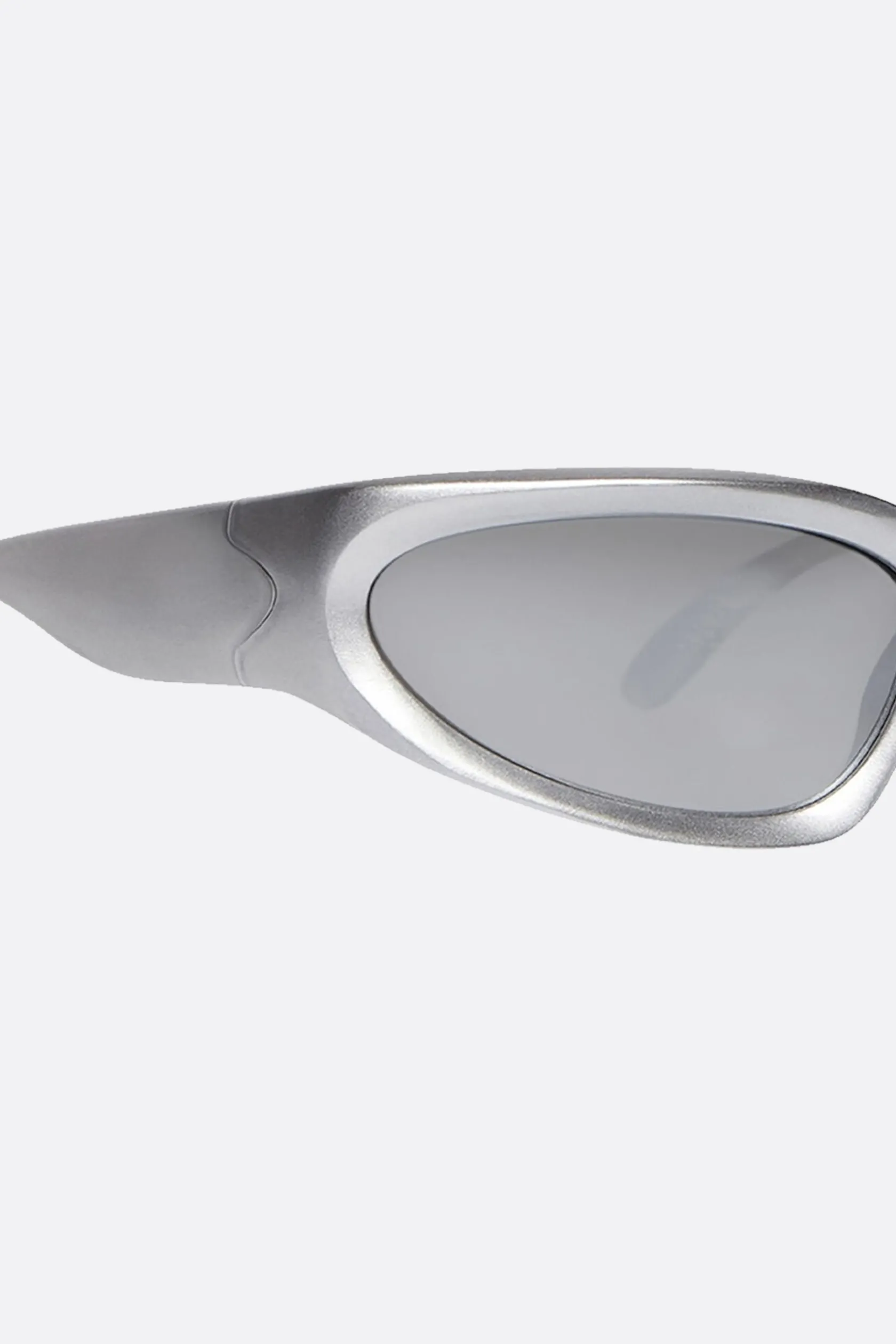 Accessori Da Indossare>BALENCIAGA occhiale da sole Swift Oval in nylon iniettato bio Argento