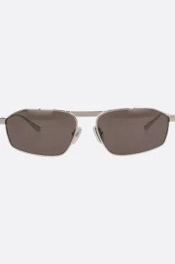 Accessori Da Indossare>BALENCIAGA occhiale da sole Tag 3.0 in metallo Bianco