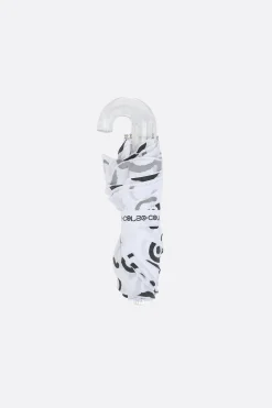 Lifestyle>10 CORSO COMO ombrello tascabile in nylon stampa logo Bianco