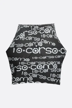 Lifestyle>10 CORSO COMO ombrello tascabile in nylon stampa logo Nero