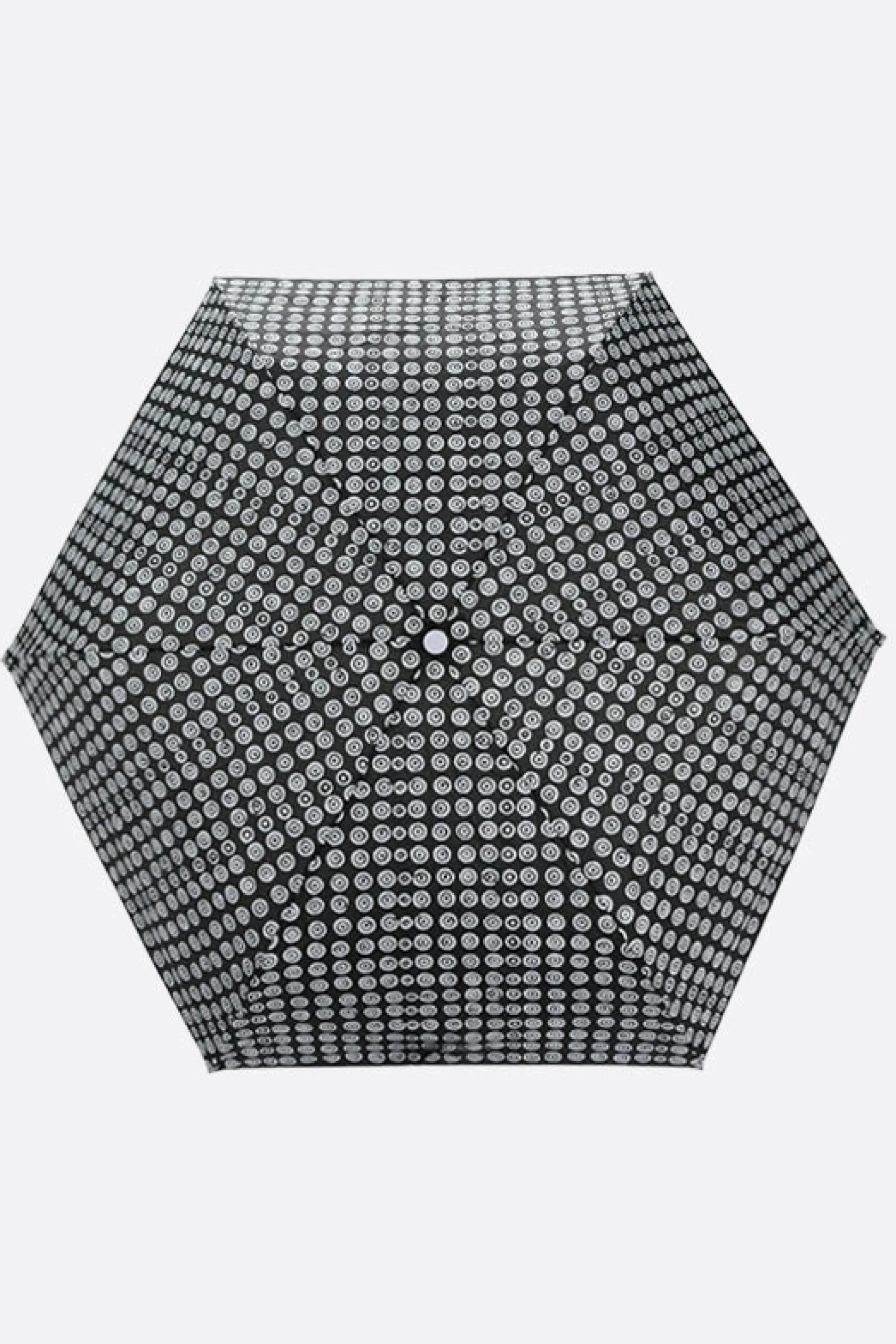 Lifestyle>10 CORSO COMO ombrello tascabile in nylon stampa cerchi Nero