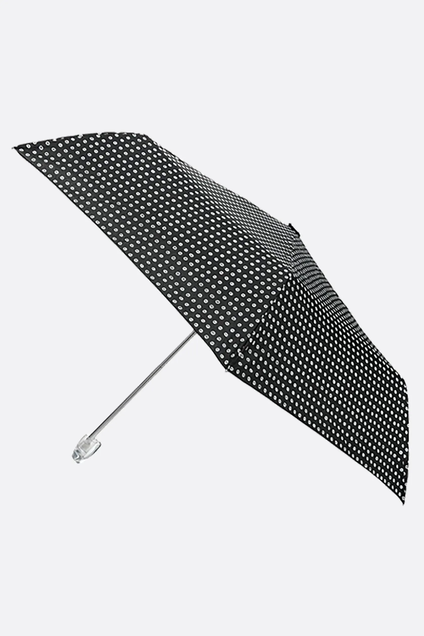 Lifestyle>10 CORSO COMO ombrello tascabile in nylon stampa cerchi micro Nero