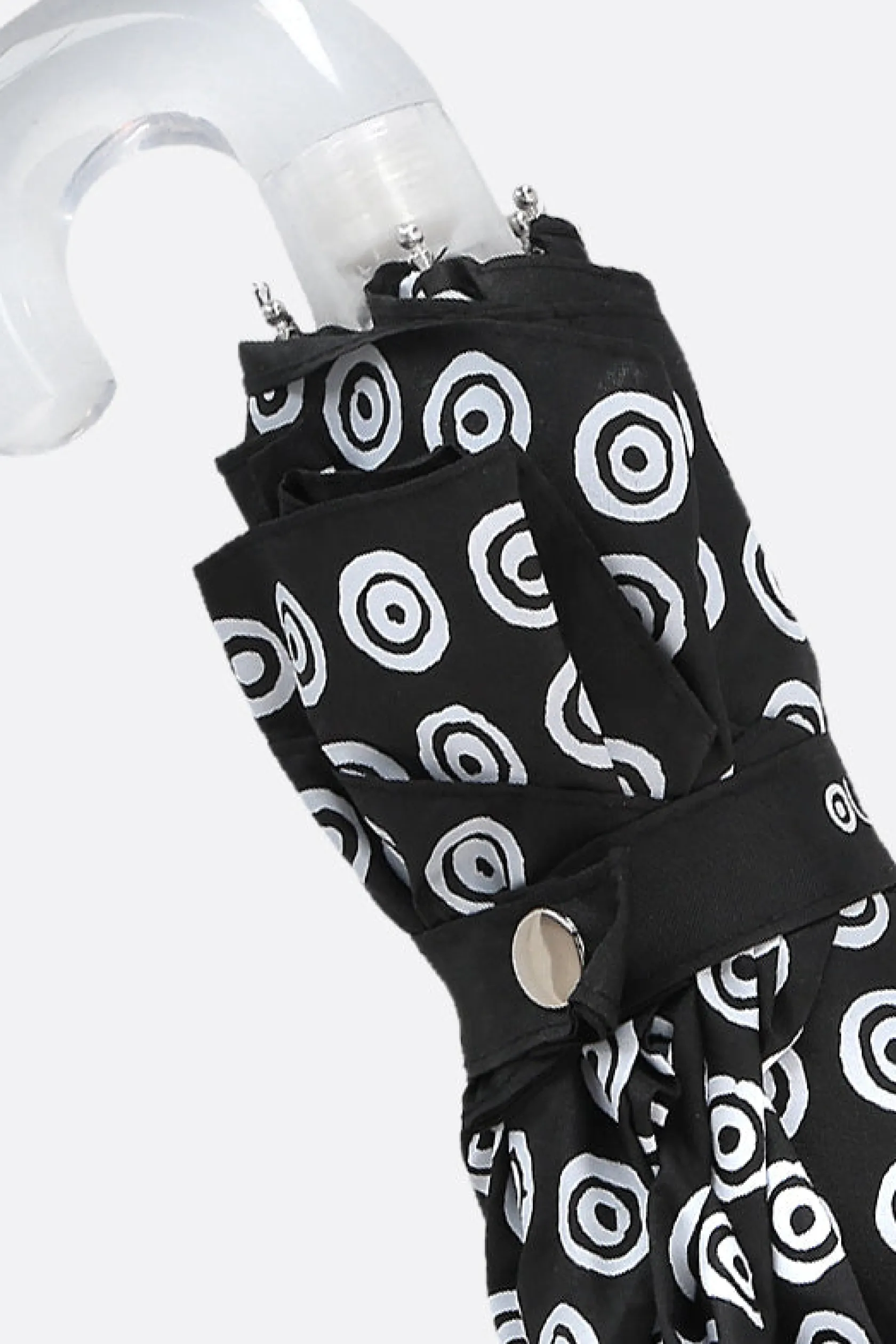 Lifestyle>10 CORSO COMO ombrello tascabile in nylon stampa cerchi Nero
