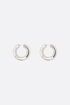 Gioielli>TOM WOOD orecchini a cerchio Chunky medi Argento