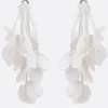 Gioielli>PLAN C orecchini a clip con frange di paillettes Bianco