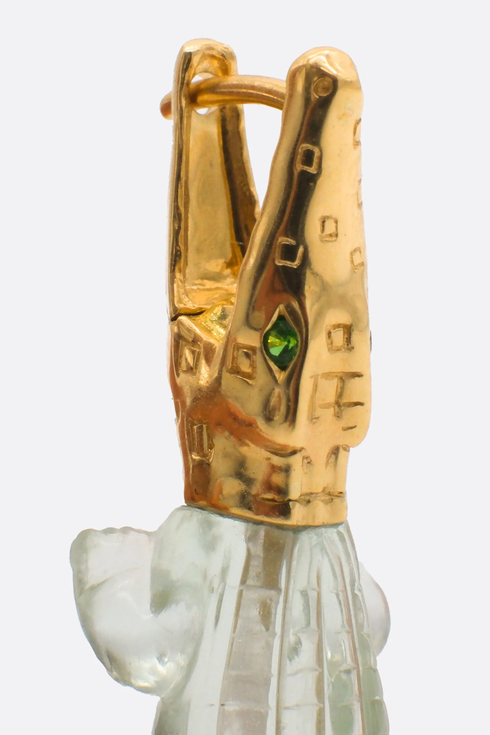 Gioielli>BIBI VAN DER VELDEN orecchini Alligator Bite in 18k Oro