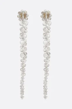 Gioielli>SIMONE ROCHA orecchini pendenti con cristalli Grigio