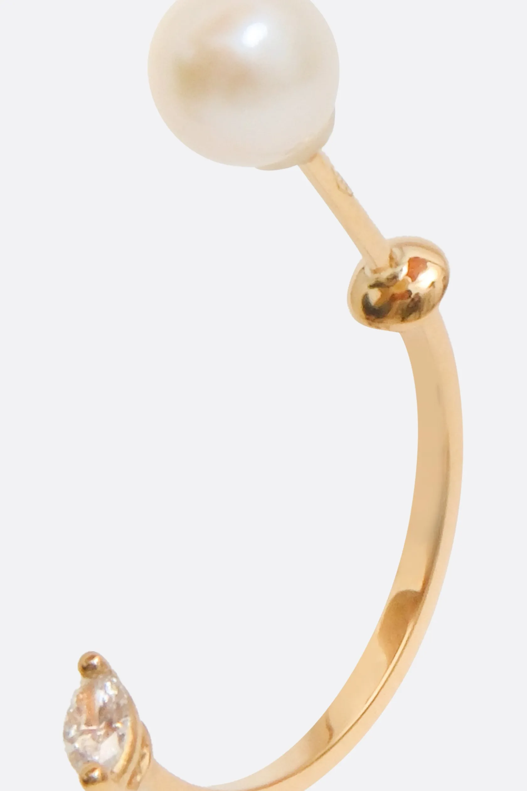 Gioielli>DELFINA DELETTREZ orecchino Dots Marquise Piercing Oro