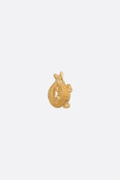 Gioielli>BIBI VAN DER VELDEN orecchino singolo Alligator Twist in 18k Oro