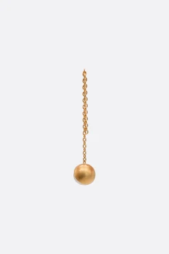 Gioielli>SHIHARA orecchino singolo Half Pearl Chain 45° Oro