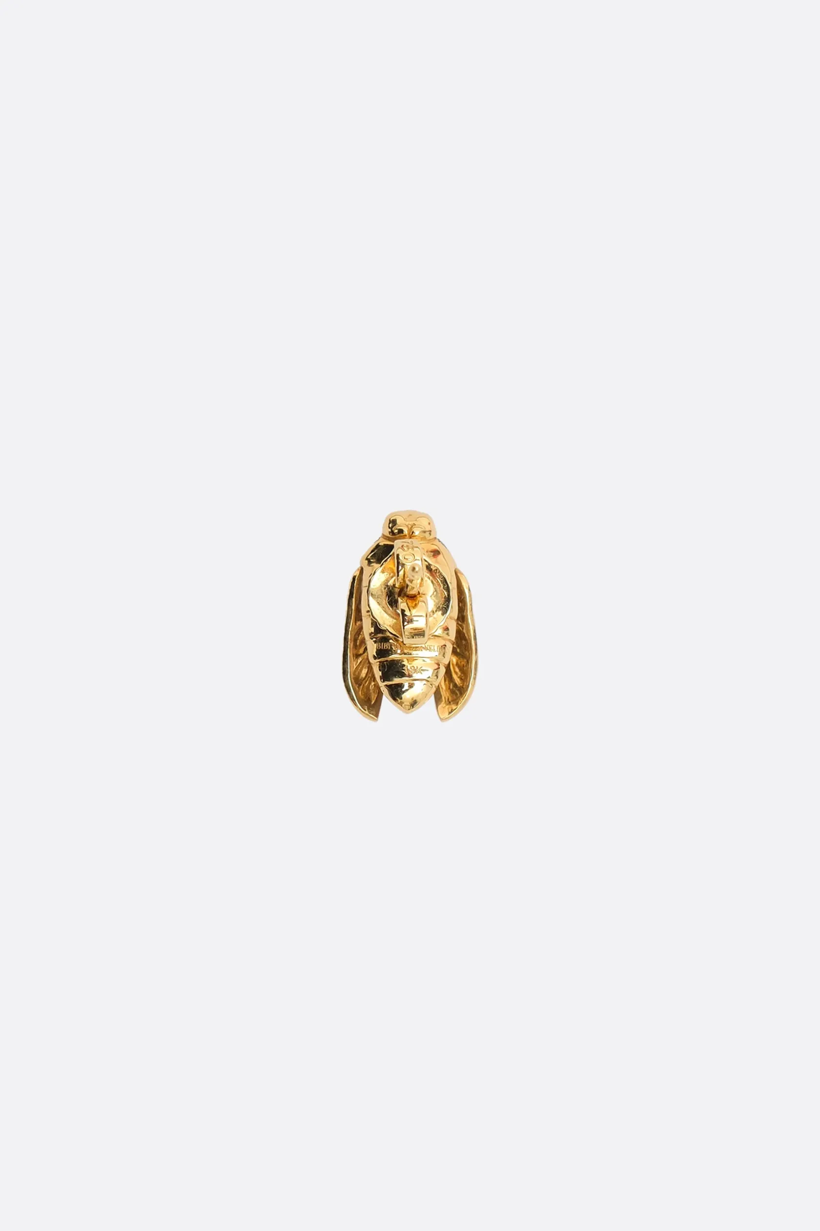 Gioielli>BIBI VAN DER VELDEN orecchino singolo Mini Scarab Abalone Fly Wings Oro
