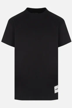Topwear>JIL SANDER pack 3 t-shirt in cotone organico Nero