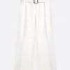 Pantaloni>10 CORSO COMO pantalone a gamba ampia in drill Bianco