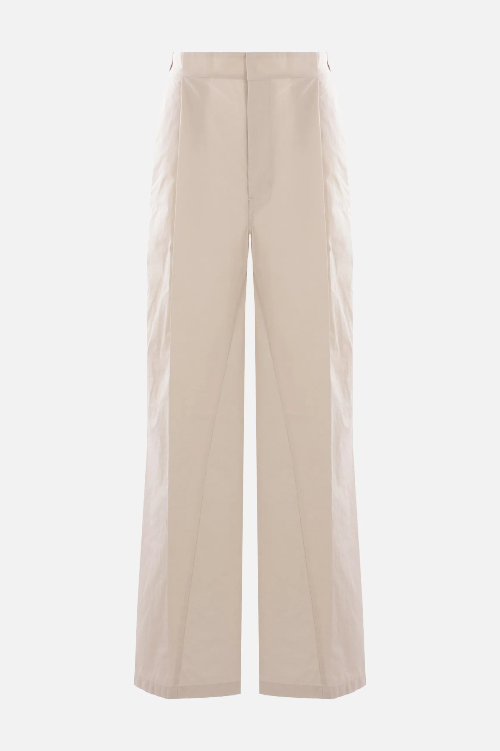 Pantaloni>MAISON MARGIELA pantalone a gamba ampia in misto cotone Grigio