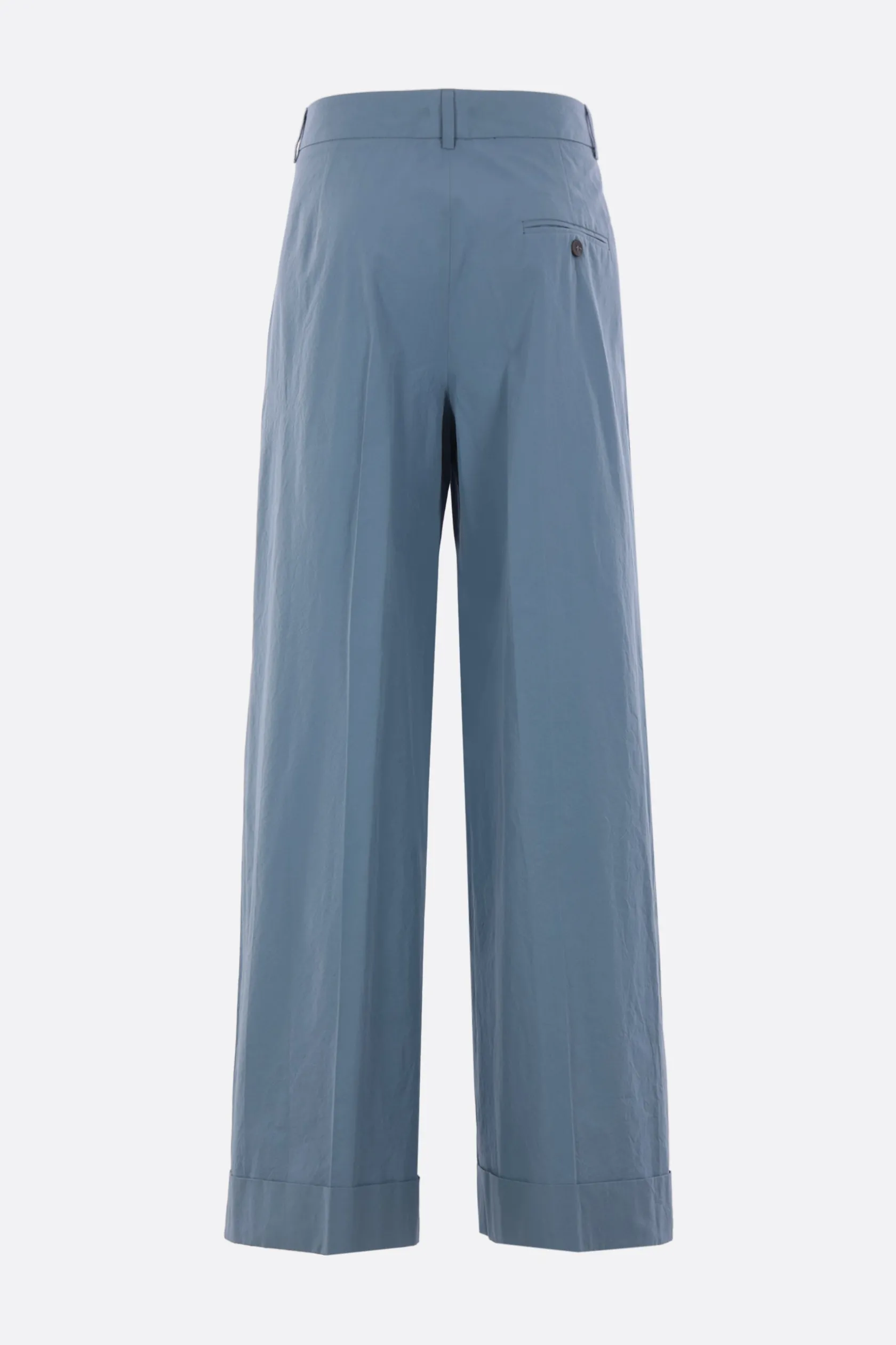 Pantaloni>ALBERTO BIANI pantalone a gamba ampia in cotone Blu