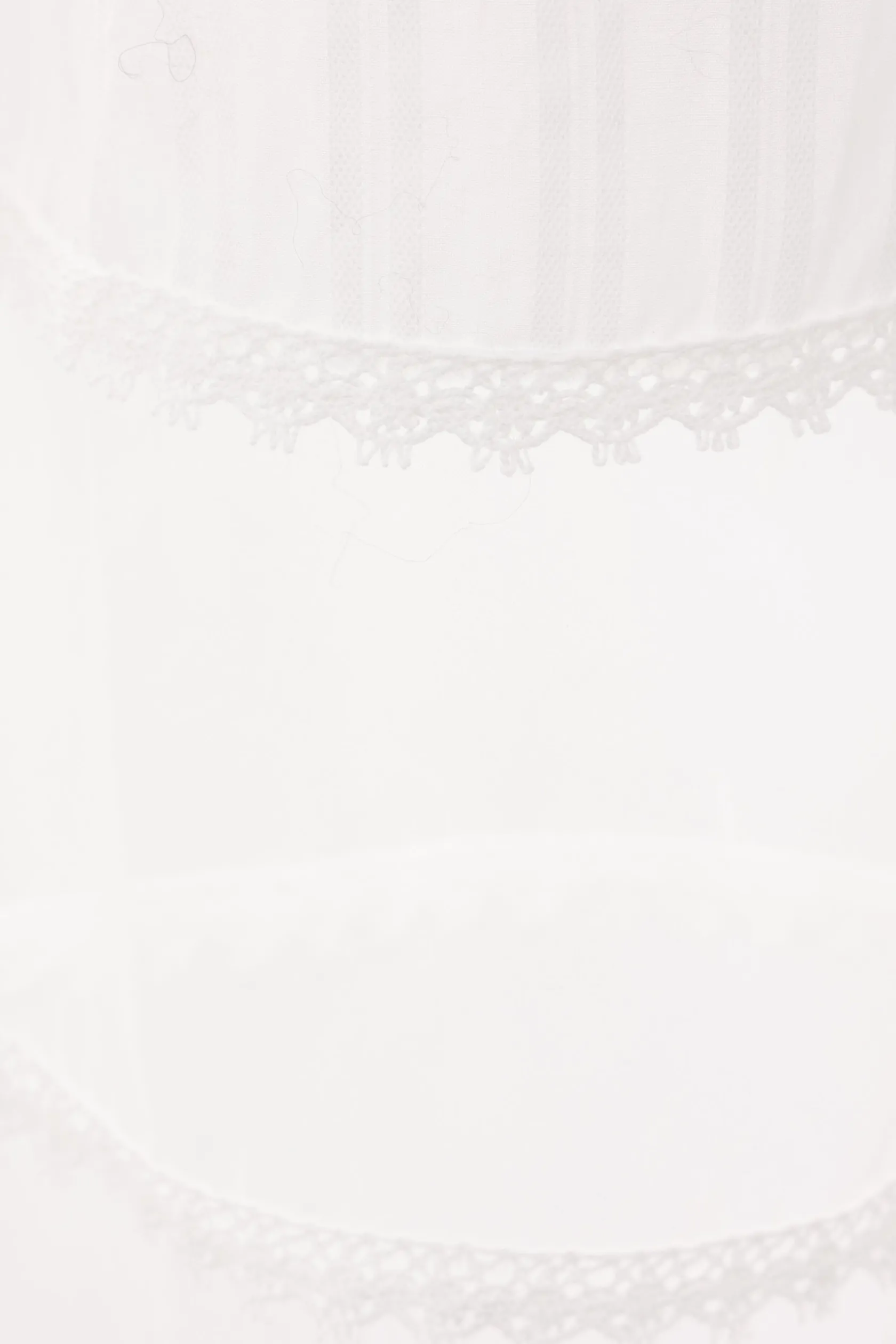 Pantaloni>ROISIN PIERCE pantalone a gamba ampia in cotone e organza Bianco