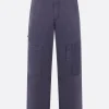 Pantaloni>MM6 pantalone a gamba dritta in misto cotone Blu