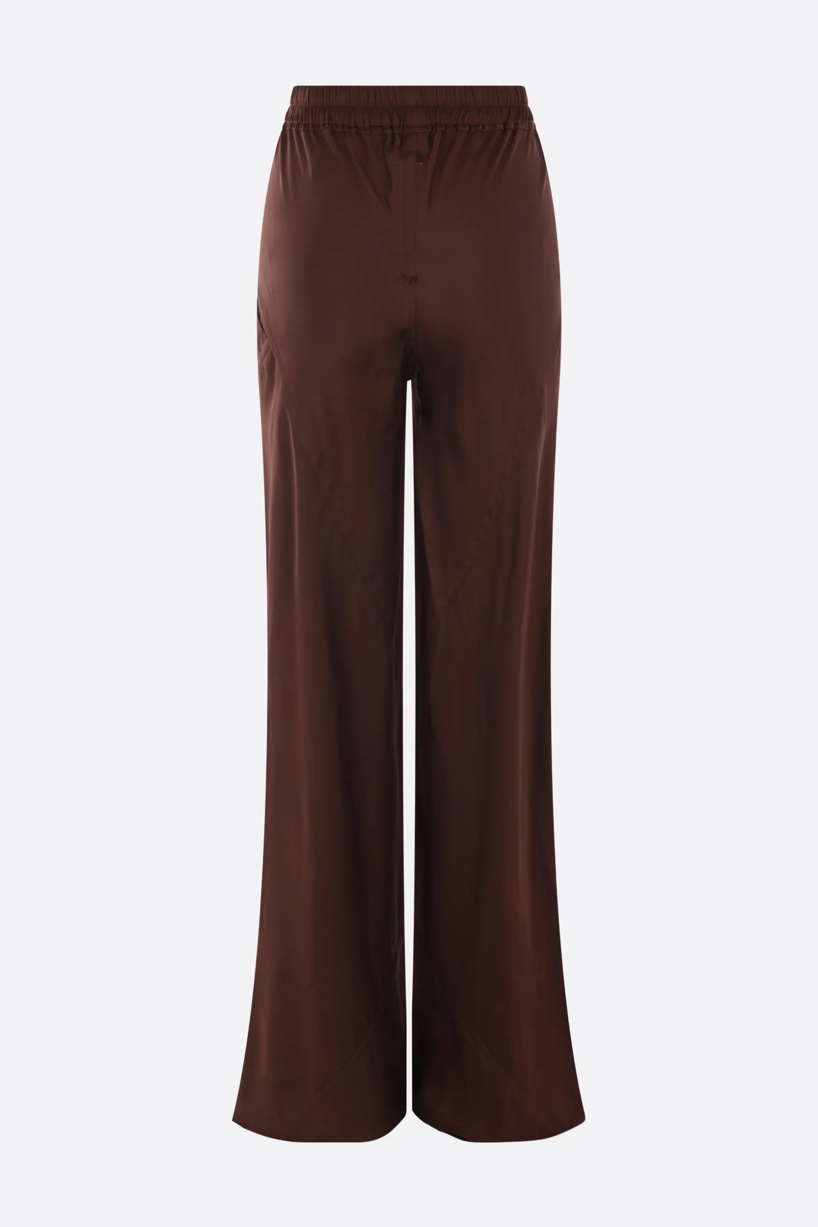 Pantaloni>RICK OWENS pantalone Bias in raso Marrone