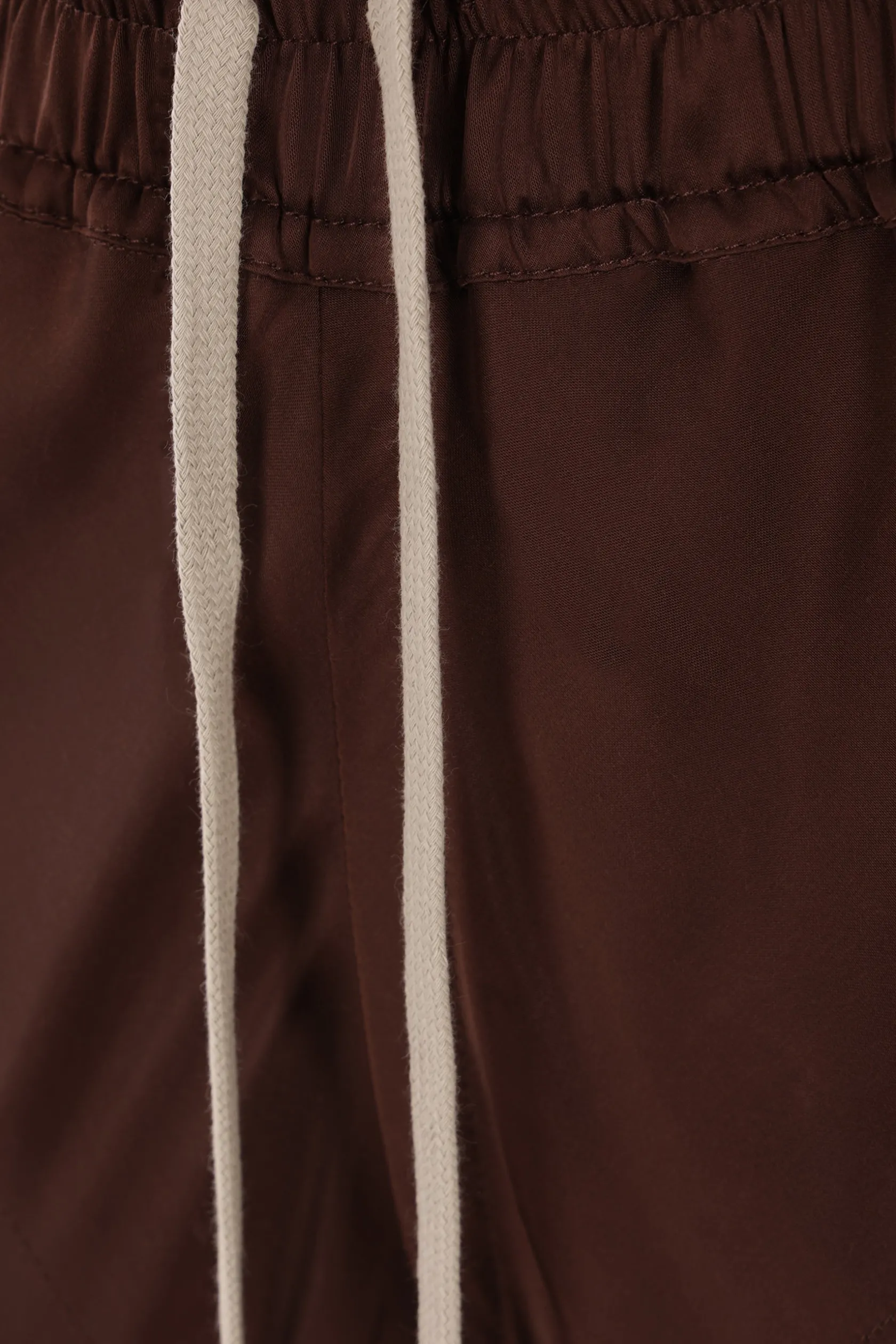 Pantaloni>RICK OWENS pantalone Bias in raso Marrone