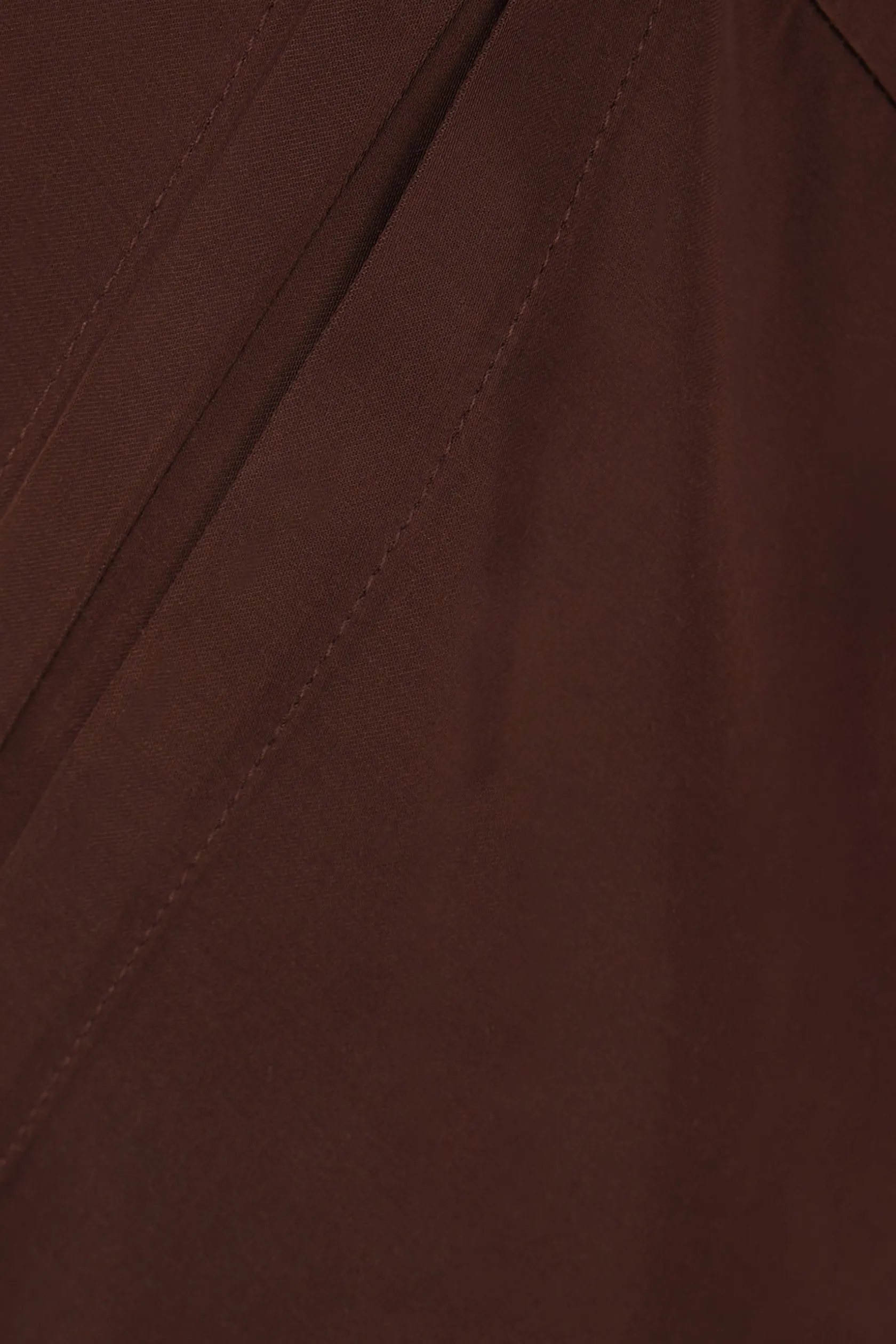 Pantaloni>RICK OWENS pantalone Bias in raso Marrone