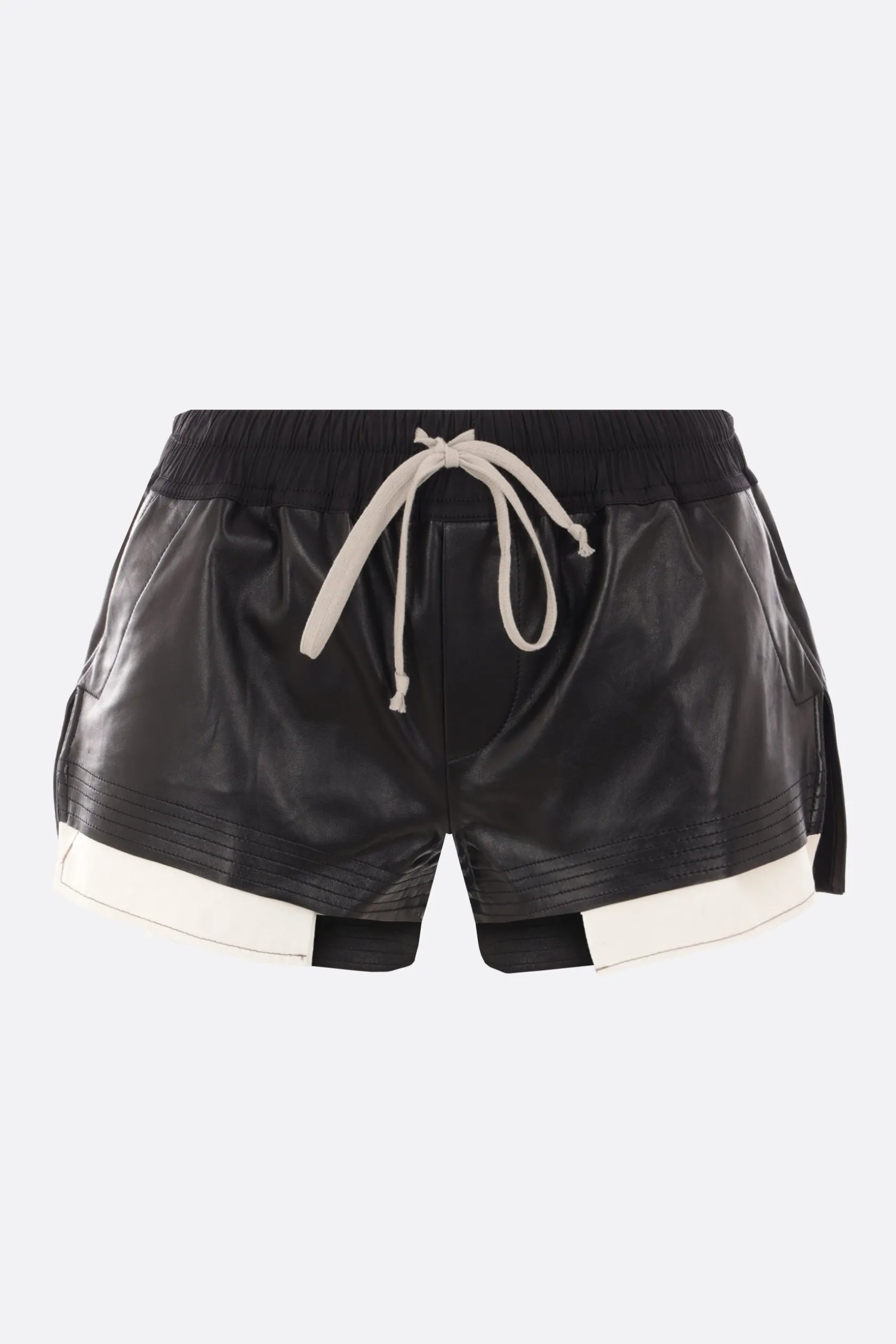 Pantaloni>RICK OWENS pantalone boxer Fog in nappa Nero