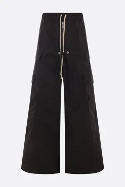 Pantaloni>RICK OWENS pantalone cargo Belas in nylon Nero