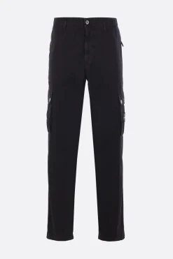 Pantaloni>STONE ISLAND pantalone cargo in cotone Nero