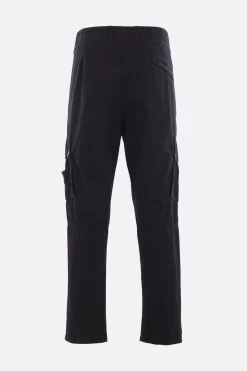 Pantaloni>STONE ISLAND pantalone cargo in cotone Nero