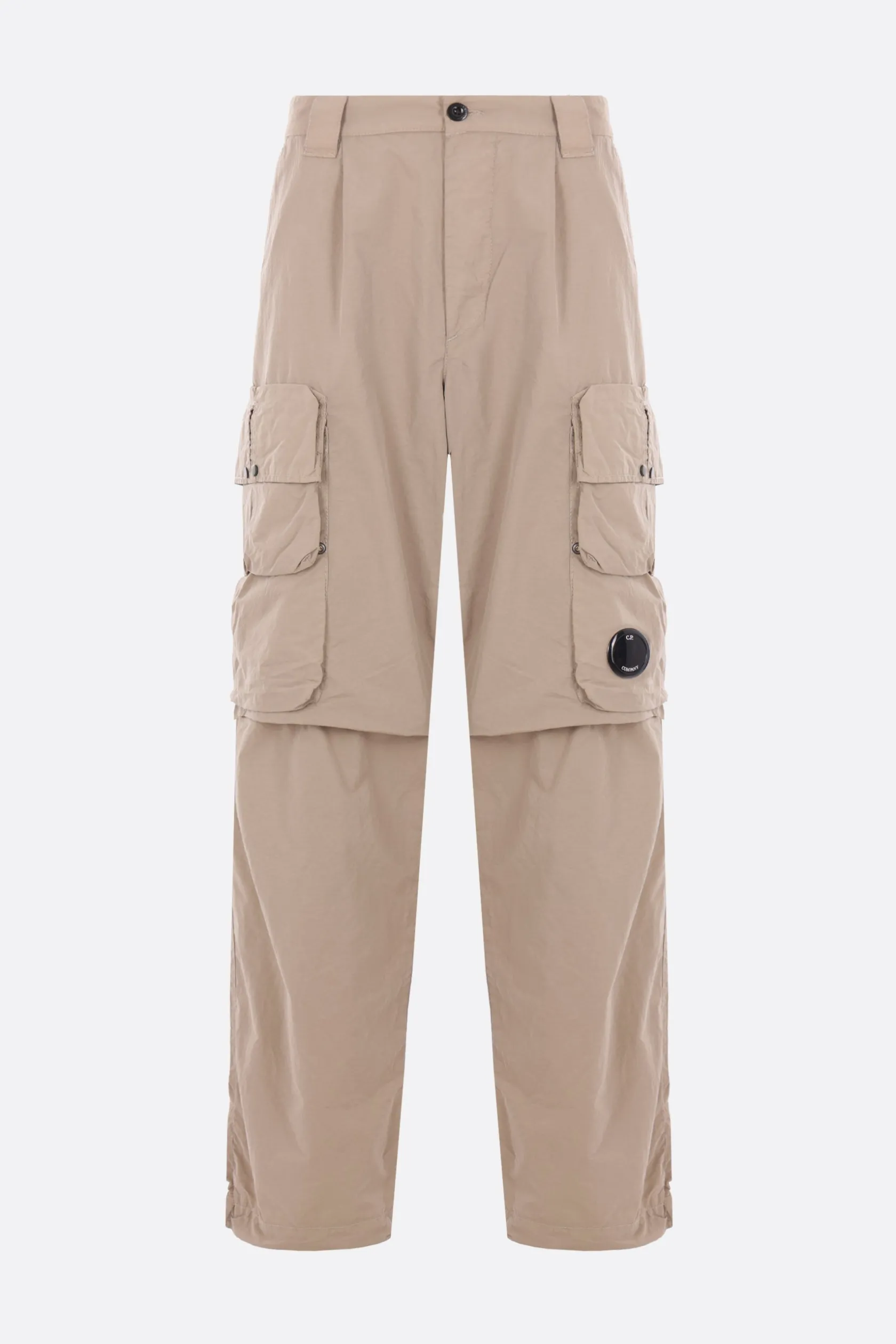 Pantaloni>C.P. COMPANY pantalone cargo in Flatt Nylon Neutro