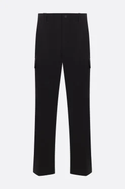 Pantaloni>MONCLER pantalone cargo in gabardine Nero