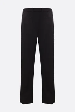 Pantaloni>MONCLER pantalone cargo in gabardine Nero