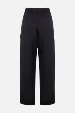 Pantaloni>DRIES VAN NOTEN pantalone cargo Pannoch in viscosa Blu