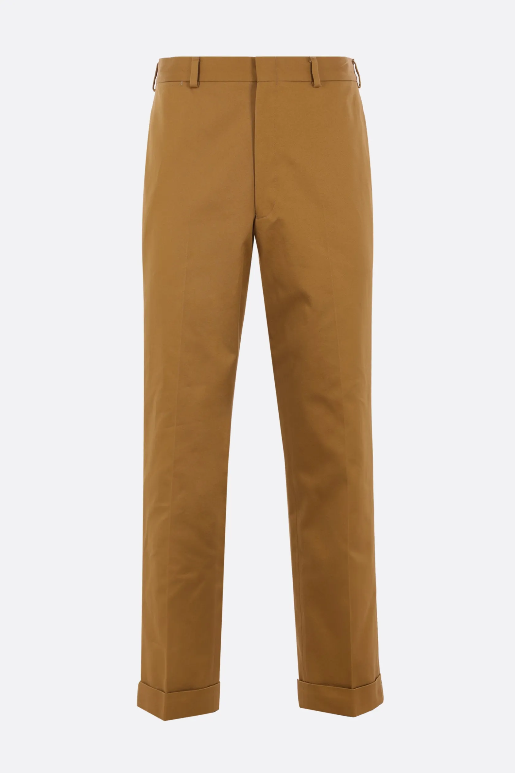 Pantaloni>J.PRESS pantalone chino in gabardine con risvolti Neutro