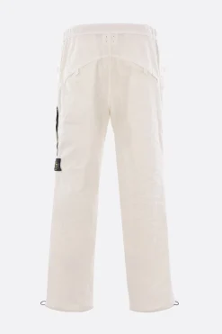 Pantaloni>STONE ISLAND pantalone chino in nylon Bianco