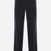 Pantaloni>AURALEE pantalone con pinces in lana Nero