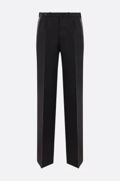 Pantaloni>MAISON MARGIELA pantalone con pinces in lana mohair Nero