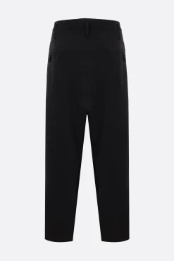 Pantaloni>YOHJI YAMAMOTO pantalone con pinces in lana Nero