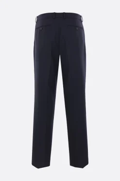 Pantaloni>AURALEE pantalone con pinces in lana mohair Blu