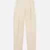 Pantaloni>JIL SANDER pantalone con pinces in misto seta Neutro