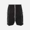 Pantaloni>RICK OWENS pantalone corto Bauhaus Bela in cotone stretch Nero