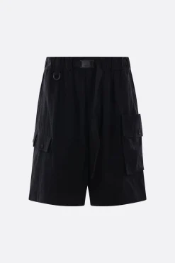 Pantaloni>Y-3 pantalone corto cargo in twill Nero