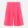 Pantaloni>COMME DES GARÇONS HOMME PLUS pantalone corto con pinces in drill Rosa