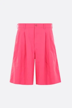 Pantaloni>COMME DES GARÇONS HOMME PLUS pantalone corto con pinces in drill Rosa
